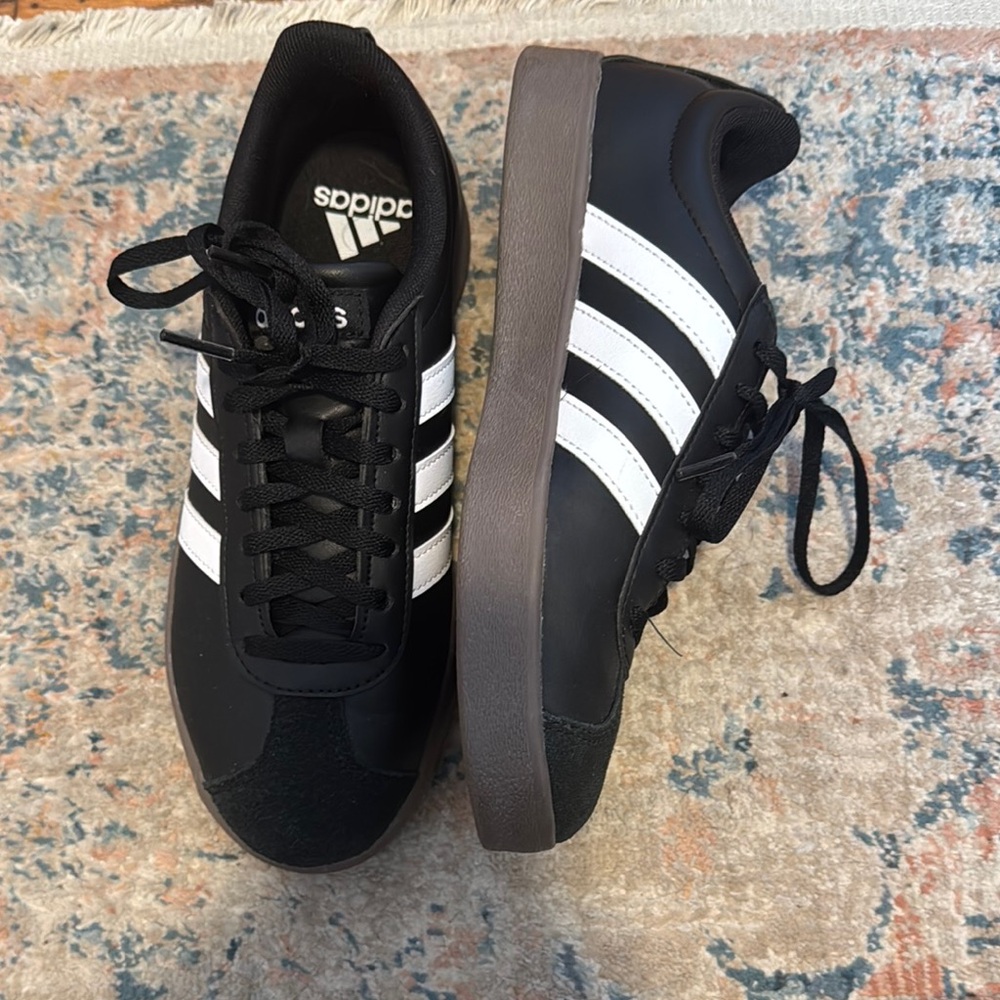 Adidas Black and White Sneakers